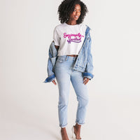 seriously spoiled Women's All-Over Print Lounge Cropped Tee