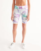 marble lux Women's Mid-Rise Bike Shorts