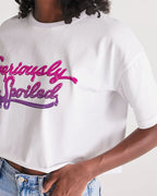 seriously spoiled crop tee